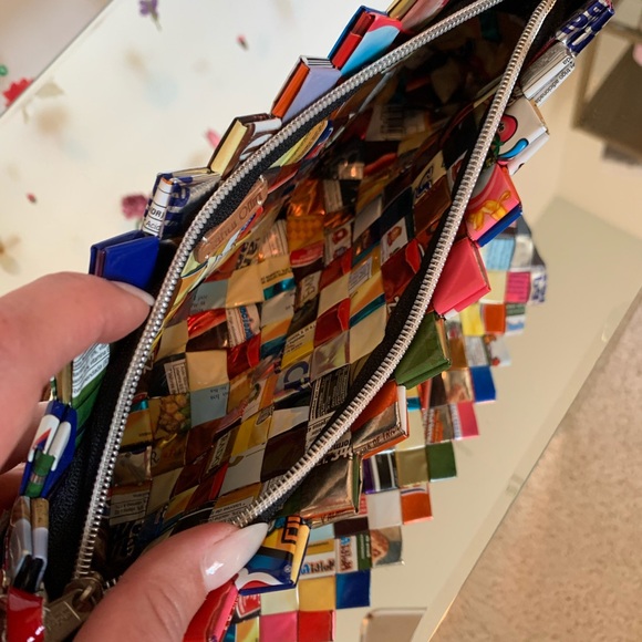 Nahui Ollin Tutti Frutti Candy Wrapper Clutch - Picture 3 of 6